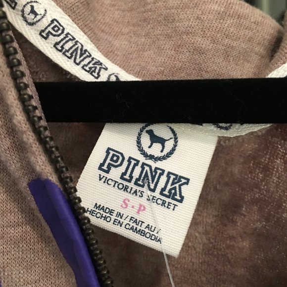 EUC Victoria’s Secret PINK Sweatshirt Jacket S - Picture 5 of 5
